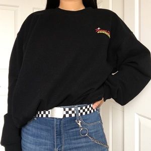 Vintage Black Oversized Fremont Street Sweatshirt